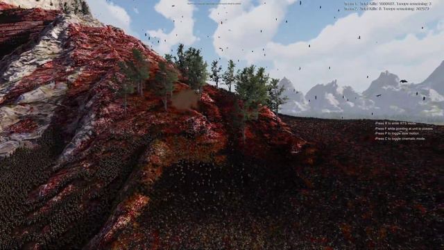 6,000,000 RPM FULLAUTO TANKS DEFEND MT OLYMPUS FROM 2,000,000 MONGOLS | Battle Simulator 2 | UEBS 2
