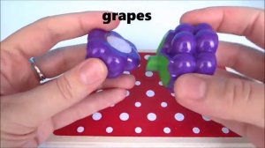 Learn names of fruits and vegetables with toy velcro cutting fruits and vegetables