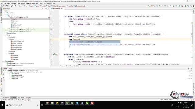 Kotlin Android Tutorial - Sticky Header Recycler View