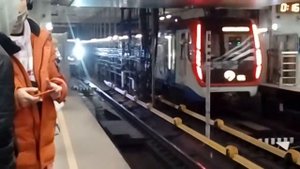 Электропоезд 81-765/766/767.4 "МОСКВА-2019" №19 на станции метро Нижегородская, Некрасовская линия