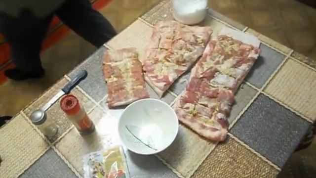 Подготовка продукта к копчению часть 3