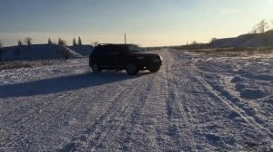 Покатушки на Туареге зимой пневма 3,0л