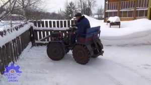 Дизельный мини трактор переломка собранный в деревне из того, что было