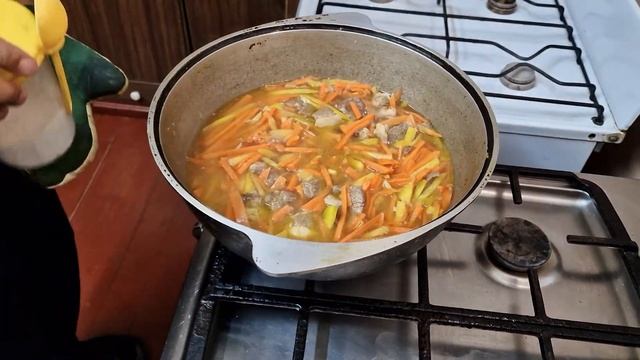 Узбекский плов, делаю вместе с узбеками.