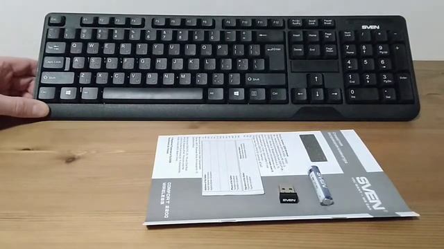 Беспроводная клавиатура Sven KB-C2200W | Sven KB-C2200W wireless keyboard смотреть онлайн