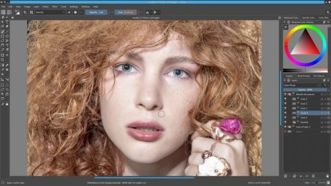 How to retouch a Portrait with Wavelet Decompose in KRITA 4.0