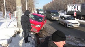 Форд в столбе на Производственной