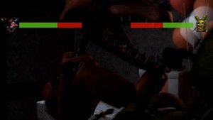 [SFM FNaF] Withered Foxy vs Springtrap WITH Healthbars
