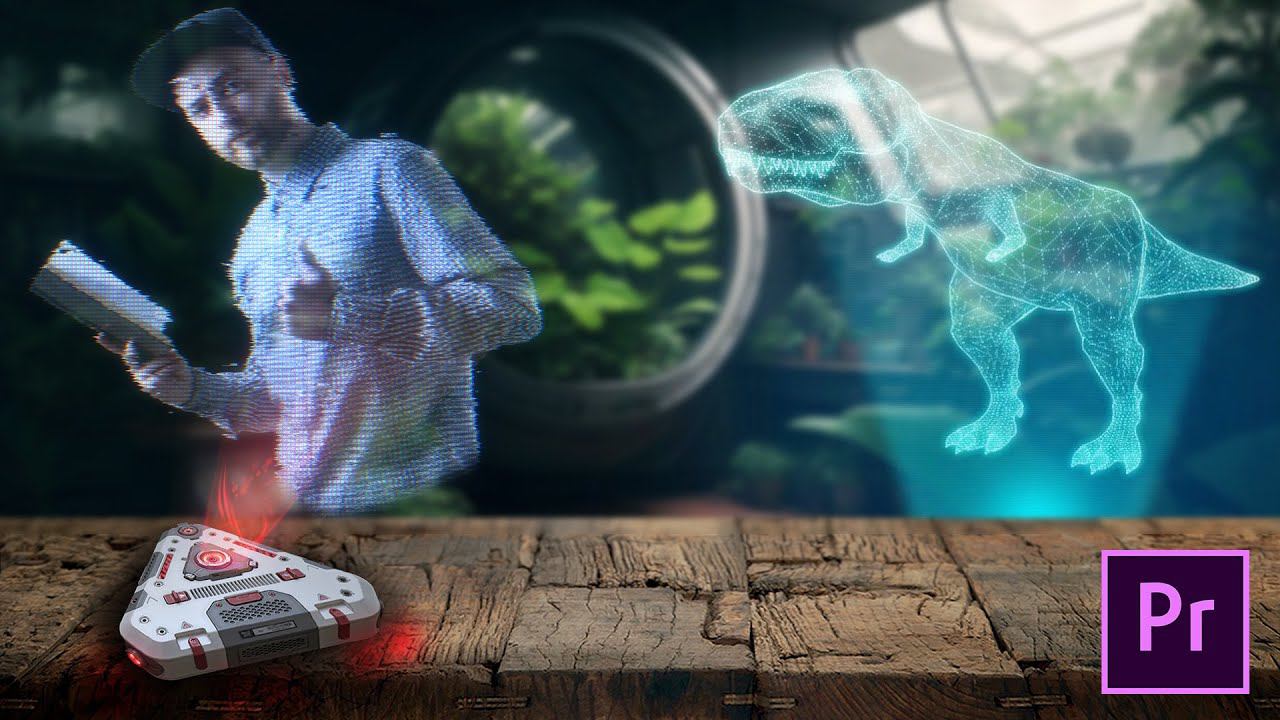 Создаем эффект голограммы в вашем видео в премьер про смотреть онлайн