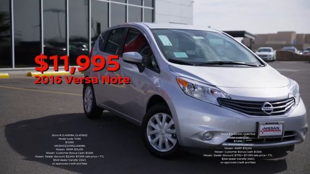 Nissan of Las Cruces - $11,995 on all 2016 Versa and Versa Note смотреть онлайн