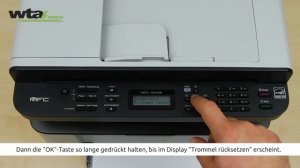 Anleitung Toner Reset TN-1050 für Brother MFC-1810/1815/1910/1911