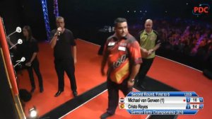 Michael van Gerwen vs Cristo Reyes | Round | 2018 German Darts Championship