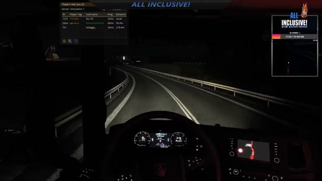 Догони! Посигналь! Получи DLC в подарок! Euro Truck Simulator 2 MPTruckers смотреть онлайн