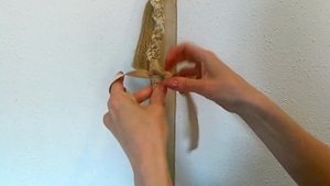 Подхват для шторы с кистью. Техника макраме из остатков ткани. Без лишних расходов