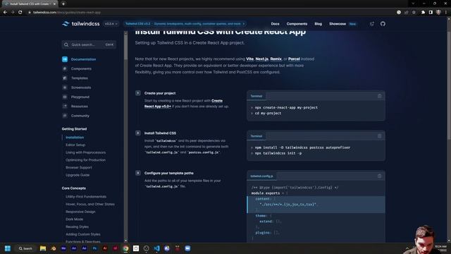 Add Tailwind to React IN 80 SECONDS смотреть онлайн