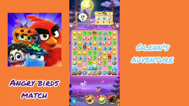 Sanie Dash|🎃😈Halloween game| Angry birds match S3: Gleen's adventure смотреть онлайн