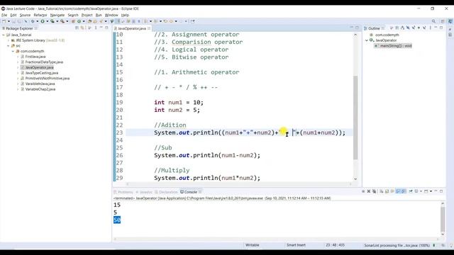 Java ARITHMETIC Operator With Easy Example