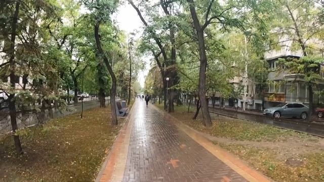Дождливая прогулка по Алматы | Кунаева и Тулебаева | Баня Арасан