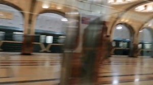 Номерной поезд.От метро Тверская до метро Динамо.