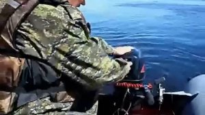 Обкатка мотора HIDEA 9.8+ лодка Хантер 335