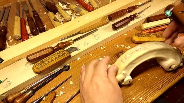 Ручка для двери. Резьба по дереву смотреть онлайн