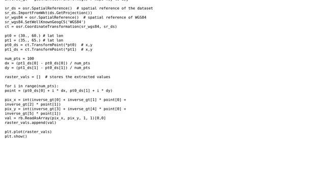 GIS: Plotting cross section using python, gdal, tiff? (2 Solutions!!) смотреть онлайн