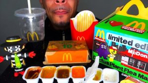ASMR MCDONALD'S ADULT HAPPY MEAL CACTUS PLANT FLEA MARKET CHICKEN NUGGETS BIG MAC FRIES EATING SHOW