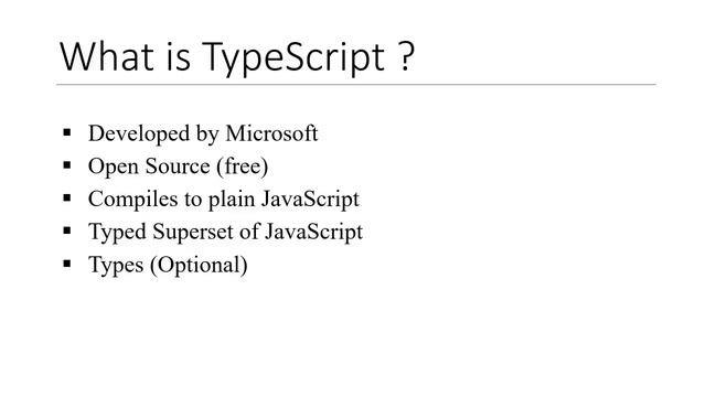 TypeScript Tutorial | Introduction