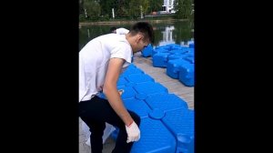 Монтаж понтонных пластиковых модулей.mp4