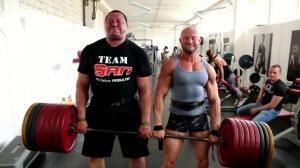 ВИБРО часть №2 со штангой 400 кг! Юрий Спасокукоцкий и его новый ученик