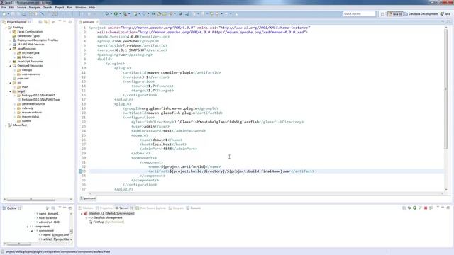 Java EE Tutorial #12.2 - Automated deployment with Maven смотреть онлайн