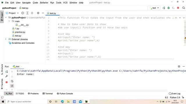 Python Tutorial for Beginners || Part-4 || How to take Input from Users || 2021