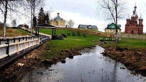 Исток реки Волга, апрель 2023г.