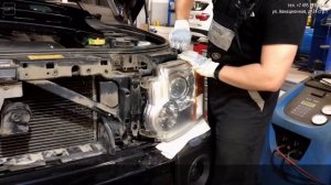 Полировка и оклейка фар защитной плёнкой на Land Rover