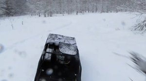 Покатушки на мотобуксировщике