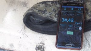 Лодочный мотор Вихрь 25. Казанка//Замер скорости.