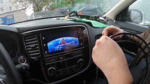 Как подключить HDMI провод для просмотра видео на штатной магнитоле Mitsubishi