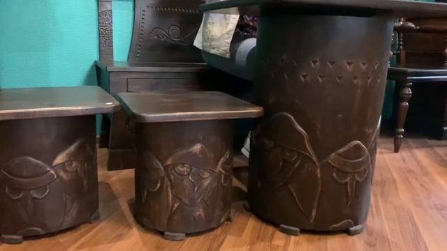 Талашкинские совы. Мебель в русском стиле. смотреть онлайн