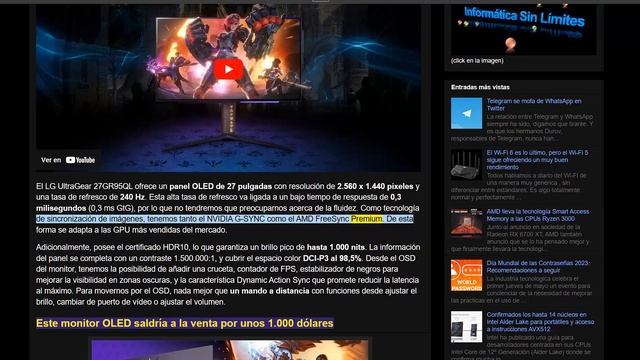 LG UltraGear 27GR95QL, OLED QHD de 27" muy original смотреть онлайн