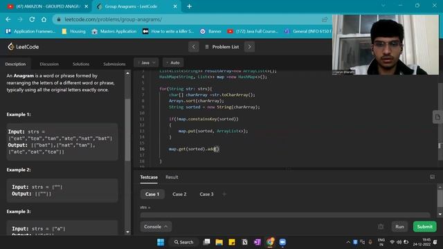 LeetCode - Group Anagram - JAVA - O(m*nlog(n)) смотреть онлайн
