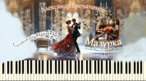 Александр Гречанинов - Мазурка (piano tutorial) [НОТЫ + MIDI]