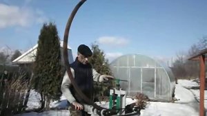 ТПТ-06Э, гибка трубы 40х40х2