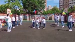 Открытие спортивной площадки в детском саду.