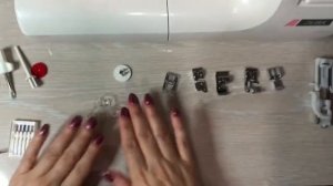 Стандартная комплектация швейной машины Janome с горизонтальным челноком