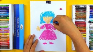 Как нарисовать МАЛЬВИНУ девочку - рисуем с РыбаКит