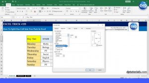 How To Split One Cell Into Two Parts In Excel?