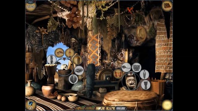 Игра Колыбель света . Африка. Хижина шамана. The game is the Cradle of Light . Africa. Shaman's Hut