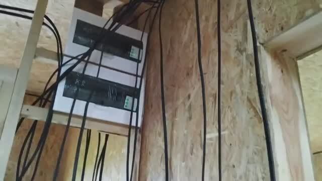 Монтаж электропроводки в доме. Более раннее видео от 21 06 2021
