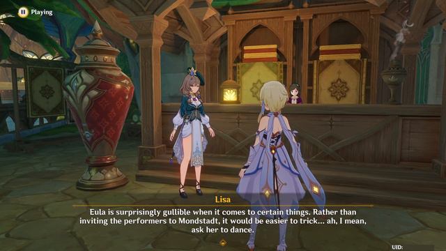 Second Blooming Story Part 2 All Lisa Dialogue Chinese Voice Genshin Impact 3.4 Event
