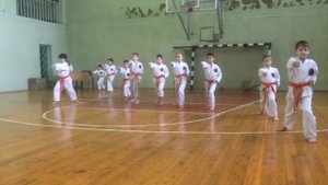 Сдача экзамена на красный пояс